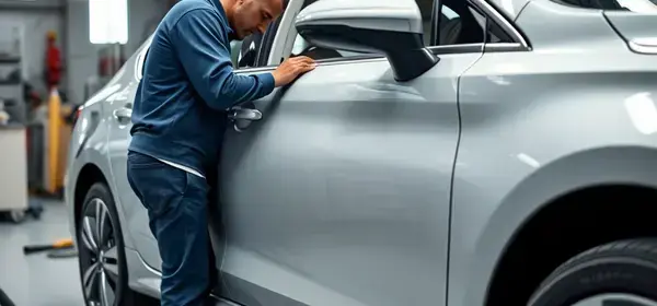 Four door sedan collision repair