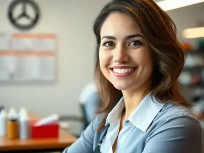 Weber Body Shop service advisor greeting customer